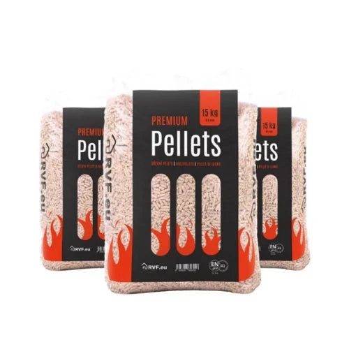 Dřevěné pelety Premium ENplus A1, smrk, 1050 kg (70 × 15 kg)