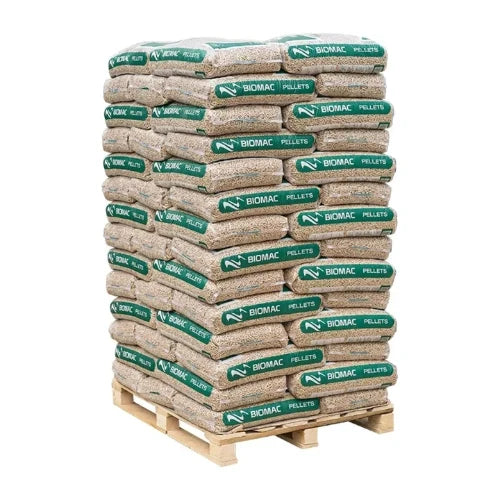 Dřevěné pelety BIOMAC Premium ENplus A1 – paleta 1 050 kg