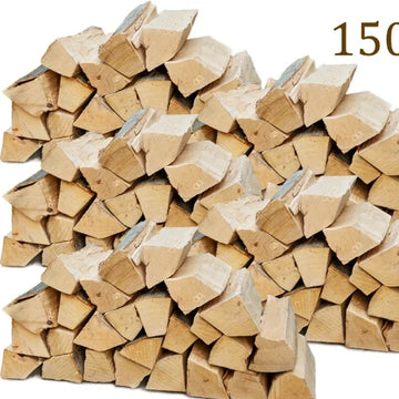 Bukové palivové dřevo Flameup 150 kg (3 × 50 kg), délka polen 25 cm, do kamen, krbů, venkovních ohnišť a grilů