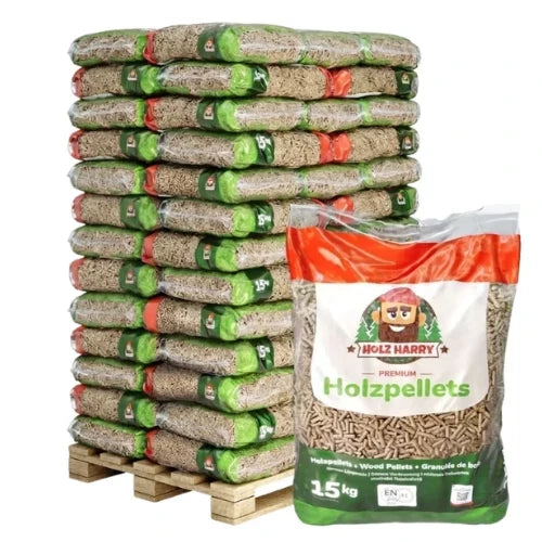 Dřevěné pelety Holz Harry Premium ENplus A1 – paleta 975 kg