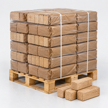 Bukové brikety – paleta 975 kg